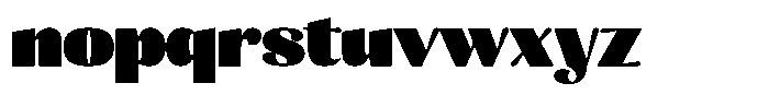 Julima Extra Black Semi Expanded Font LOWERCASE