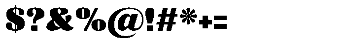 Julima Extra Black Font OTHER CHARS