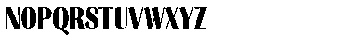 Julima Extra Bold Condensed Font UPPERCASE