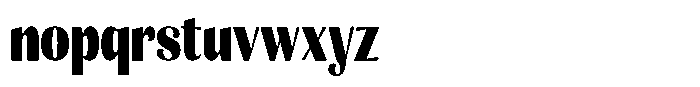 Julima Extra Bold Condensed Font LOWERCASE