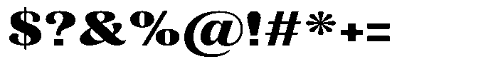 Julima Extra Bold Expanded Font OTHER CHARS
