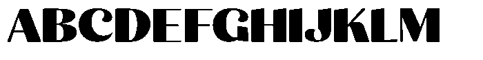 Julima Extra Bold Expanded Font UPPERCASE