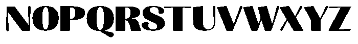 Julima Extra Bold Expanded Font UPPERCASE