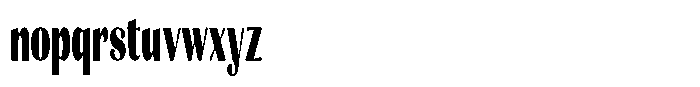 Julima Extra Bold Extra Condensed Font LOWERCASE