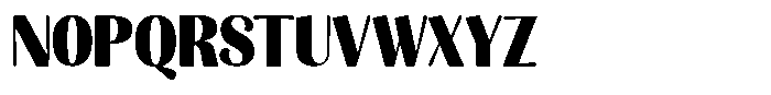 Julima Extra Bold Semi Condensed Font UPPERCASE