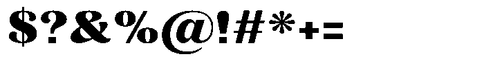 Julima Extra Bold Semi Expanded Font OTHER CHARS
