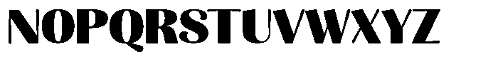 Julima Extra Bold Semi Expanded Font UPPERCASE