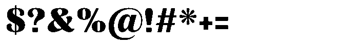 Julima Extra Bold Font OTHER CHARS