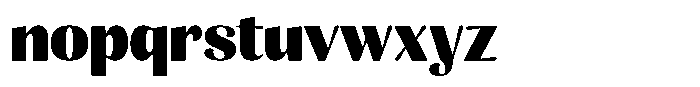Julima Extra Bold Font LOWERCASE