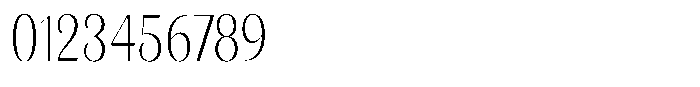 Julima Extra Light Condensed Font OTHER CHARS