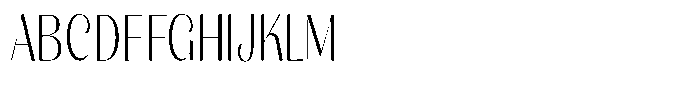 Julima Extra Light Condensed Font UPPERCASE