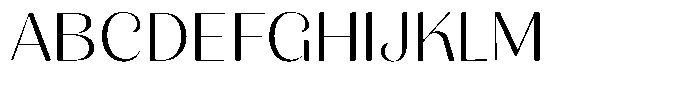 Julima Extra Light Expanded Font UPPERCASE