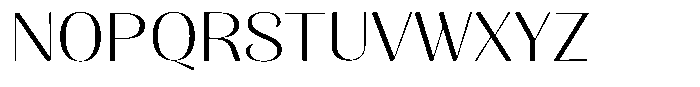 Julima Extra Light Expanded Font UPPERCASE