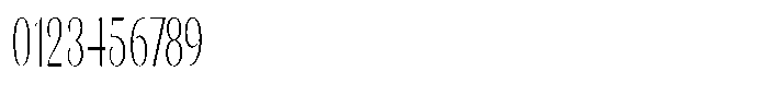 Julima Extra Light Extra Condensed Font OTHER CHARS
