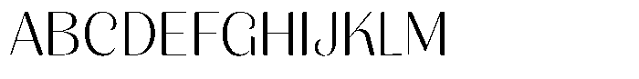 Julima Extra Light Semi Expanded Font UPPERCASE