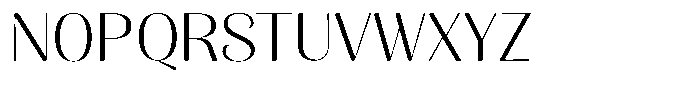 Julima Extra Light Semi Expanded Font UPPERCASE