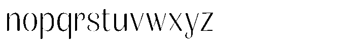 Julima Extra Light Font LOWERCASE