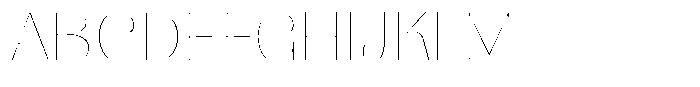 Julima Hairline Expanded Font UPPERCASE