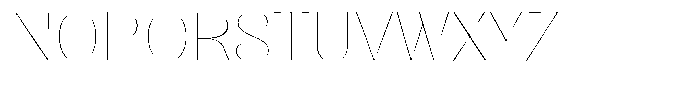 Julima Hairline Expanded Font UPPERCASE