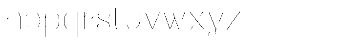 Julima Hairline Expanded Font LOWERCASE