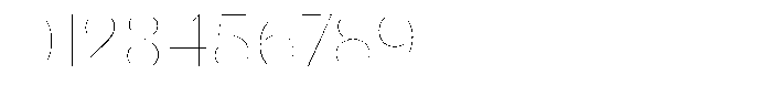 Julima Hairline Semi Expanded Font OTHER CHARS