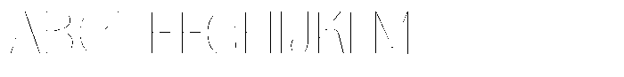 Julima Hairline Semi Expanded Font UPPERCASE