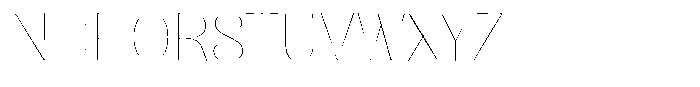 Julima Hairline Semi Expanded Font UPPERCASE