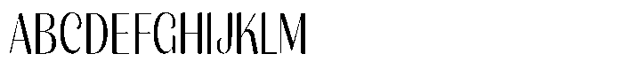 Julima Light Condensed Font UPPERCASE