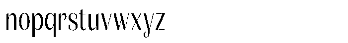 Julima Light Condensed Font LOWERCASE