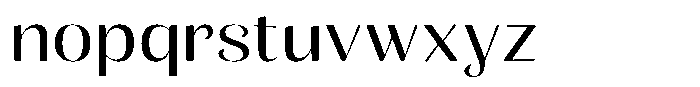 Julima Light Expanded Font LOWERCASE