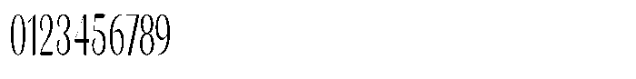 Julima Light Extra Condensed Font OTHER CHARS