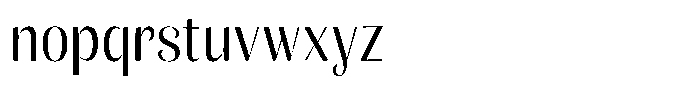 Julima Light Semi Condensed Font LOWERCASE