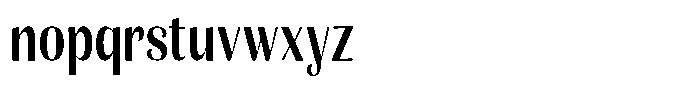 Julima Medium Condensed Font LOWERCASE