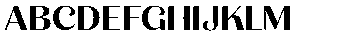 Julima Medium Expanded Font UPPERCASE