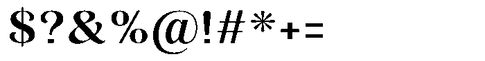 Julima Medium Semi Expanded Font OTHER CHARS