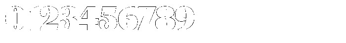 Julima Outline Black Font OTHER CHARS