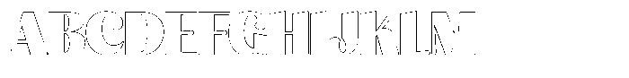 Julima Outline Black Font UPPERCASE
