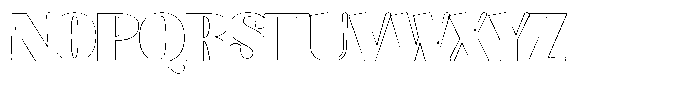 Julima Outline Black Font UPPERCASE