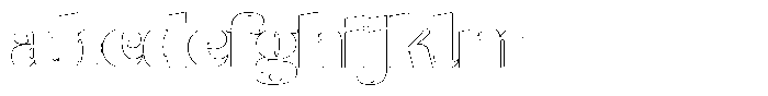 Julima Outline Black FONT