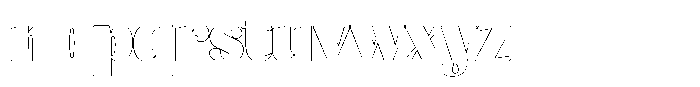 Julima Outline Black Font LOWERCASE