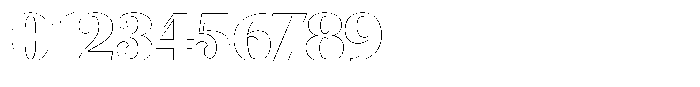 Julima Outline Bold Font OTHER CHARS