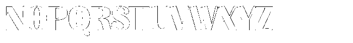 Julima Outline Bold Font UPPERCASE