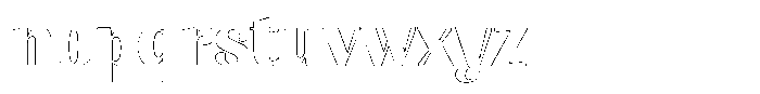 Julima Outline Bold Font LOWERCASE