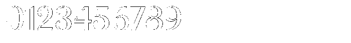 Julima Outline Regular Font OTHER CHARS