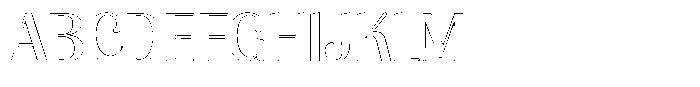 Julima Outline Regular Font UPPERCASE