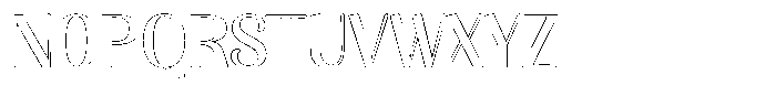 Julima Outline Regular Font UPPERCASE