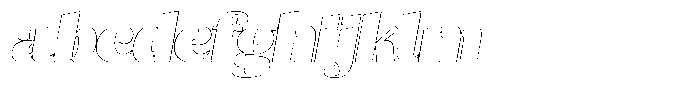 Julima Outline Slant Black FONT