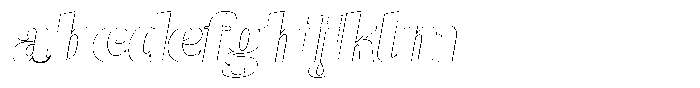 Julima Outline Slant Bold FONT