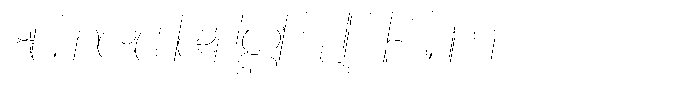 Julima Outline Slant Extra Black FONT