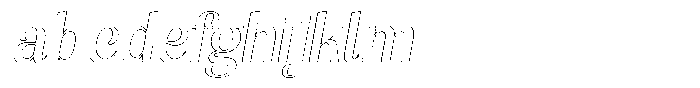 Julima Outline Slant Regular FONT